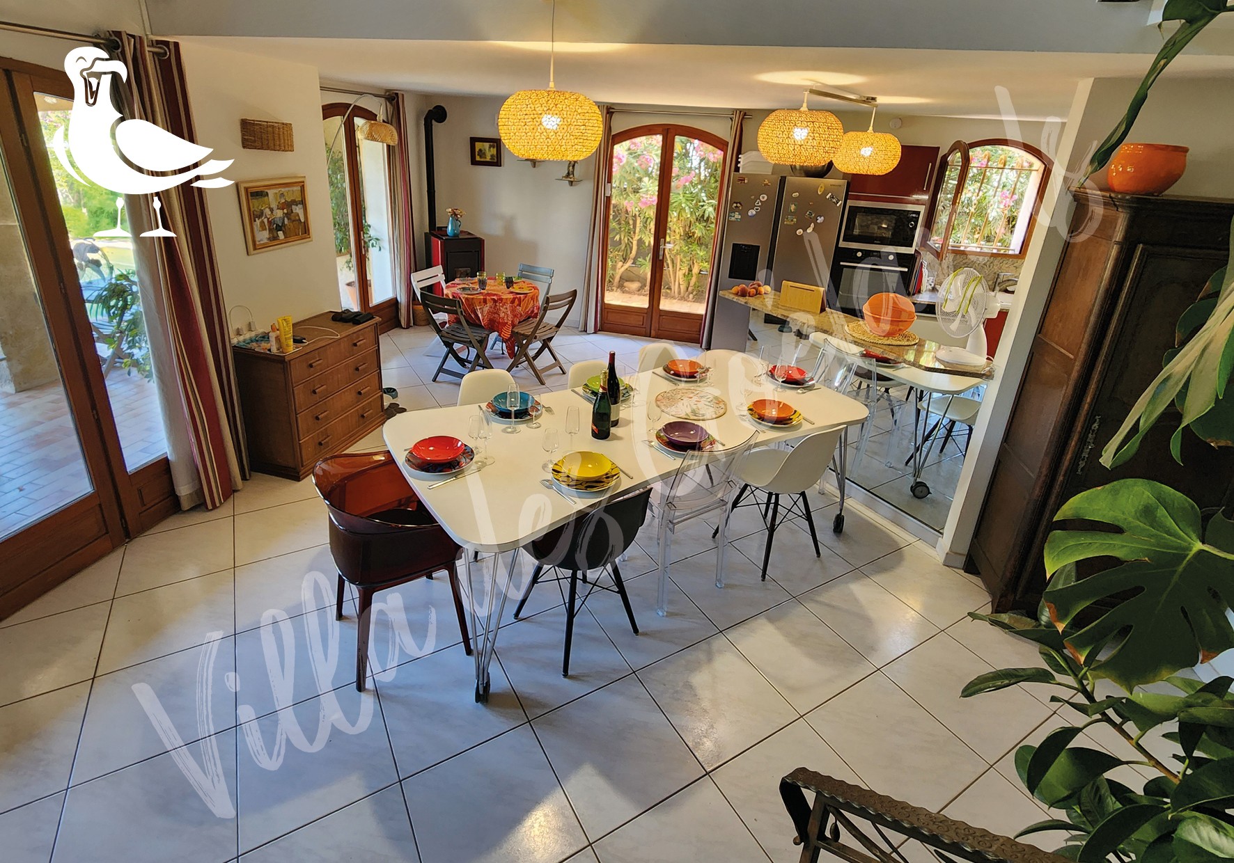 villa des goélands tables 8 personnes et 4 personnes